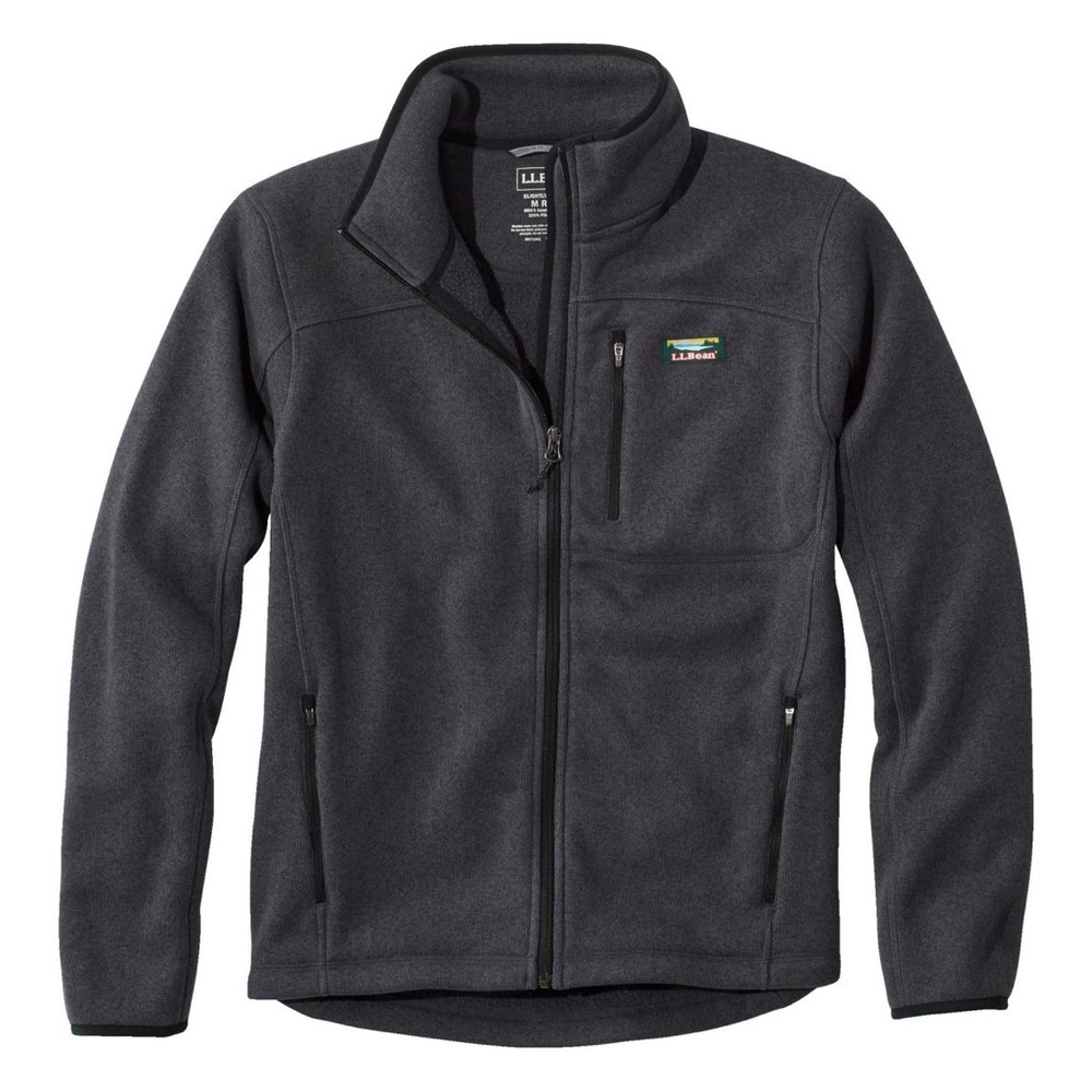 L.L. Bean Men's Dark Gray Lightweight Fleece Jacket